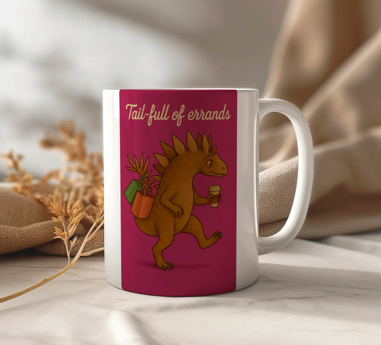 Meme divertente sul Kentrosauro tazza in ceramica da Funny Humor Art