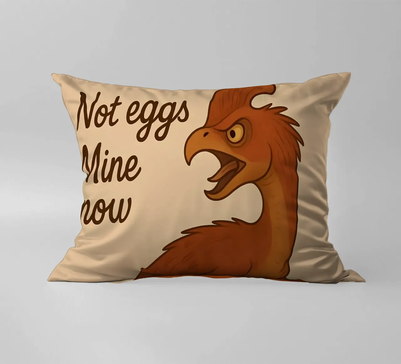 Meme divertente sugli oviraptor cuscino da Funny Humor Art