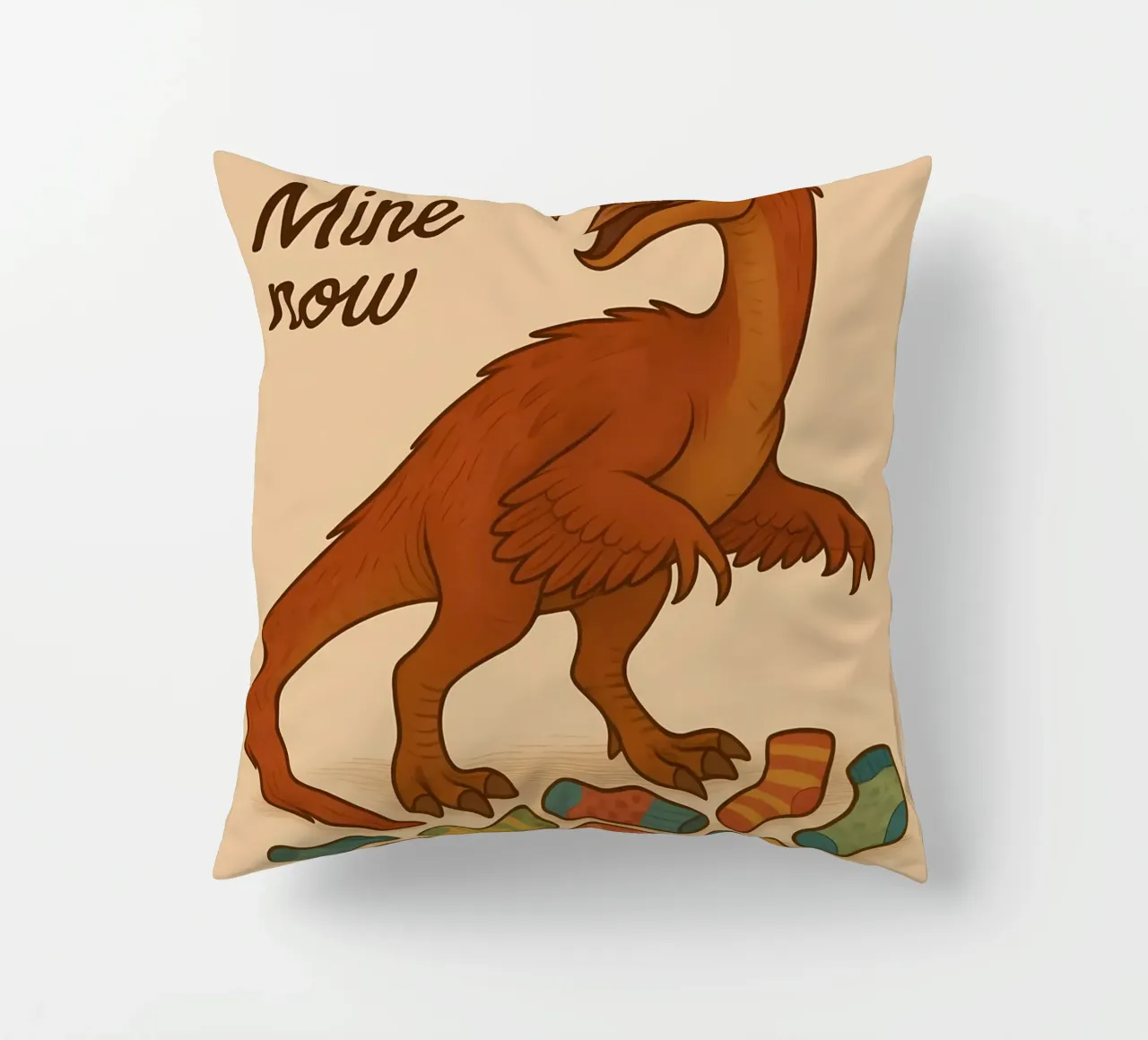 Meme divertente sugli oviraptor cuscino da Funny Humor Art