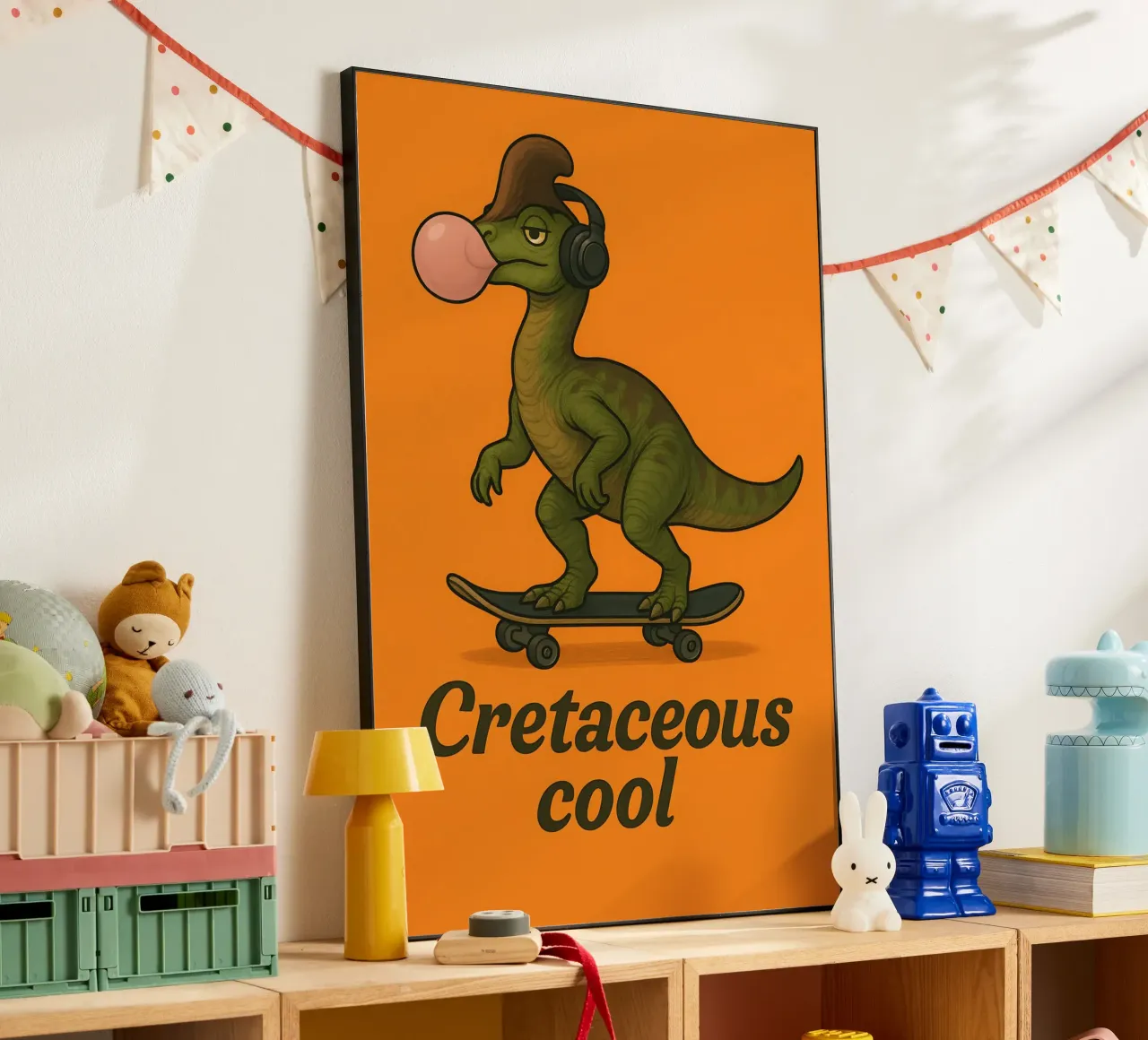 Divertente Meme del Corythosaurus alluminio dibond da Funny Humor Art