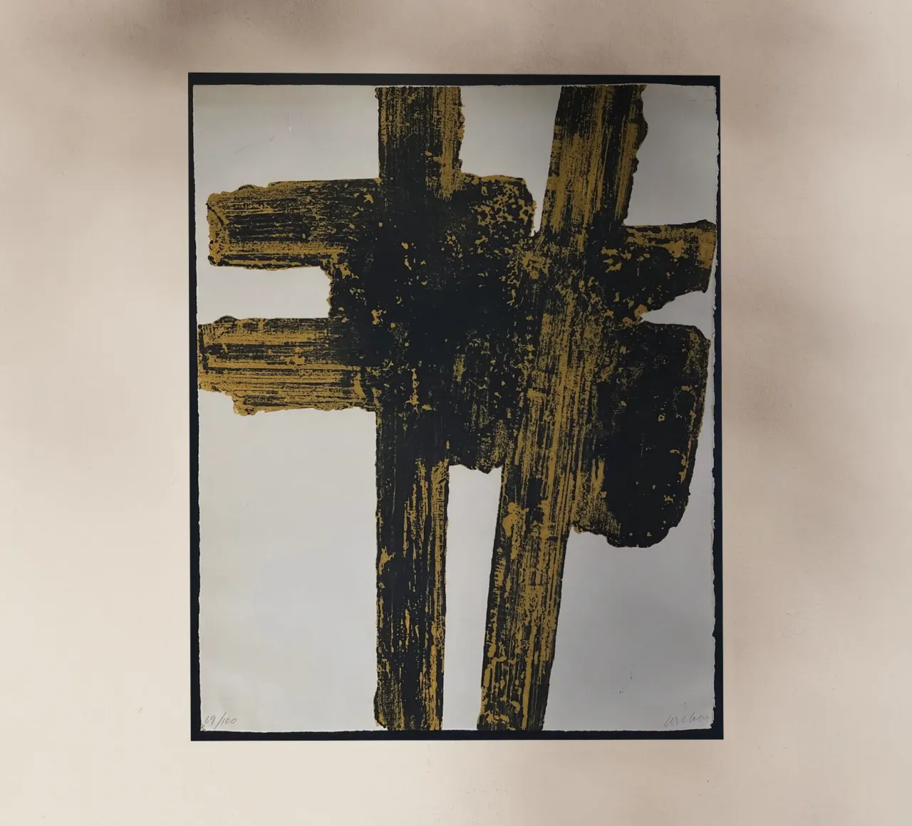 Pierre Soulages Eau Forte XVIII pellicola backlit da Spencershop