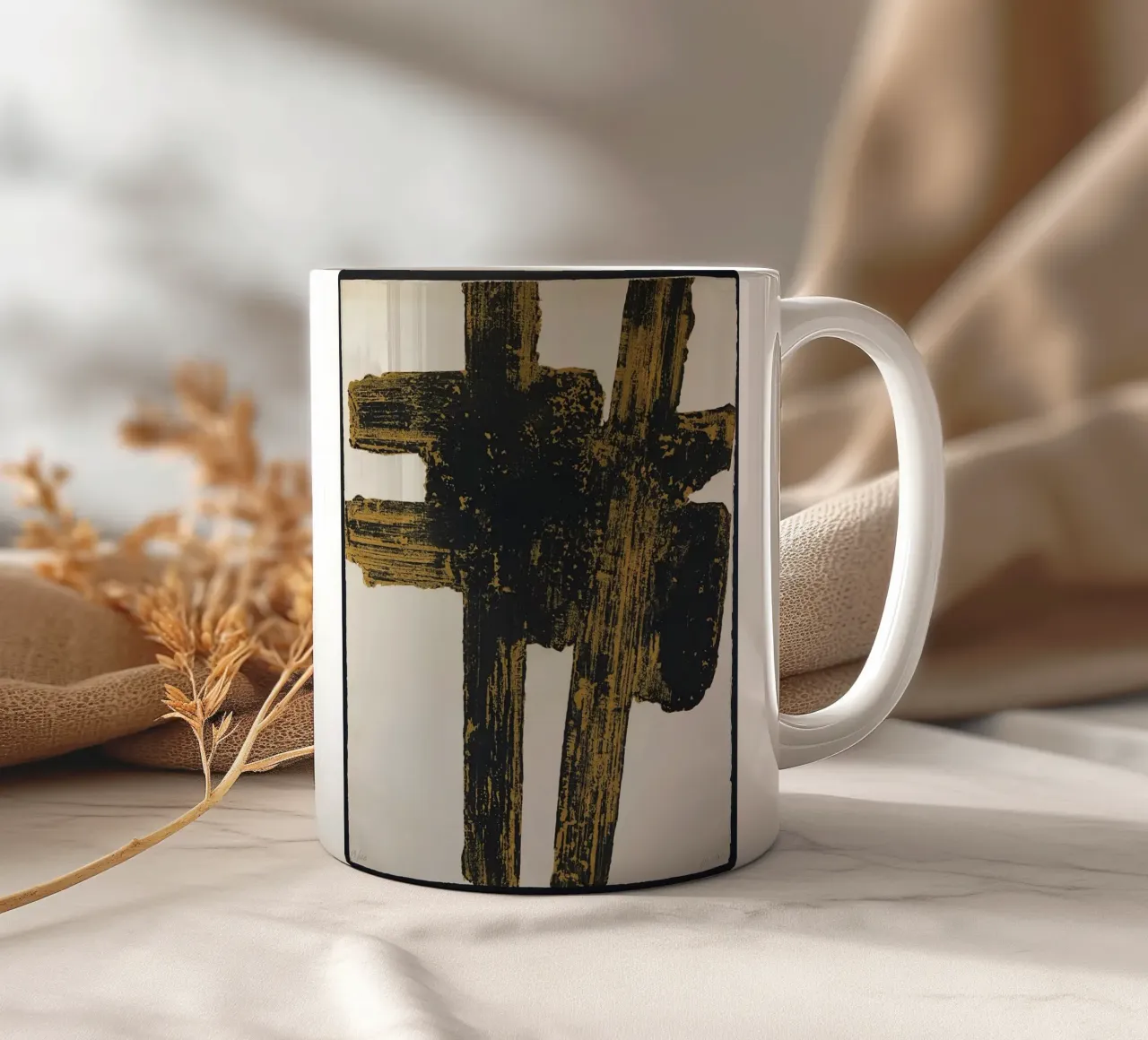 Pierre Soulages Eau Forte XVIII tazza in ceramica da Spencershop