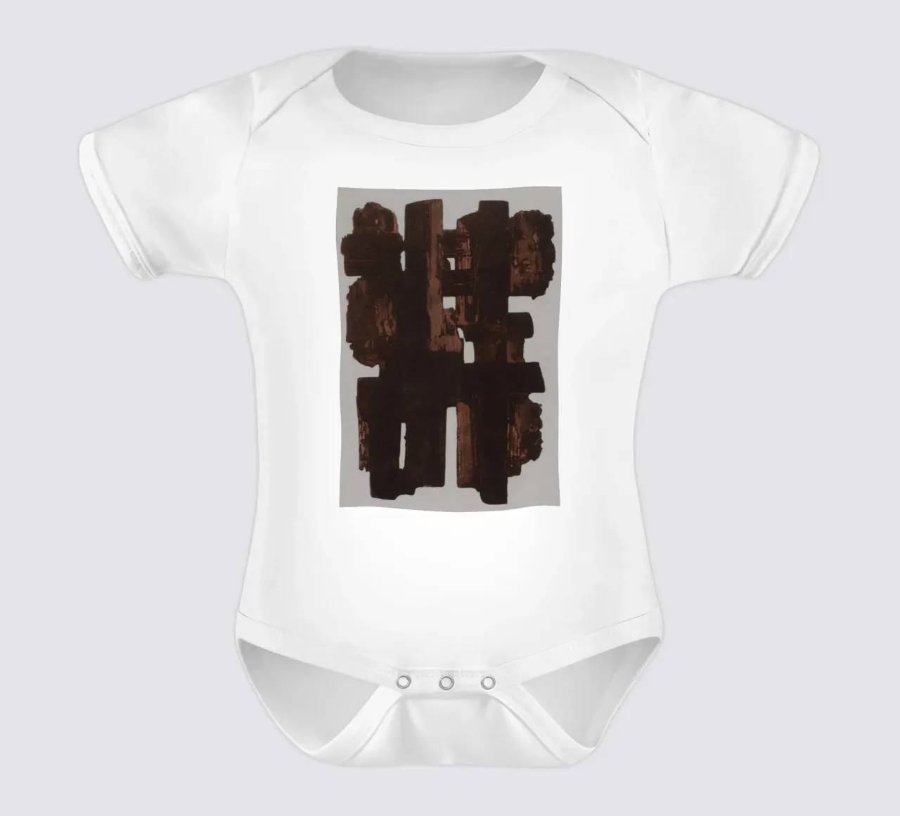 Pierre Soulages Gouaches and Prints short-sleeve baby romper by Spencershop