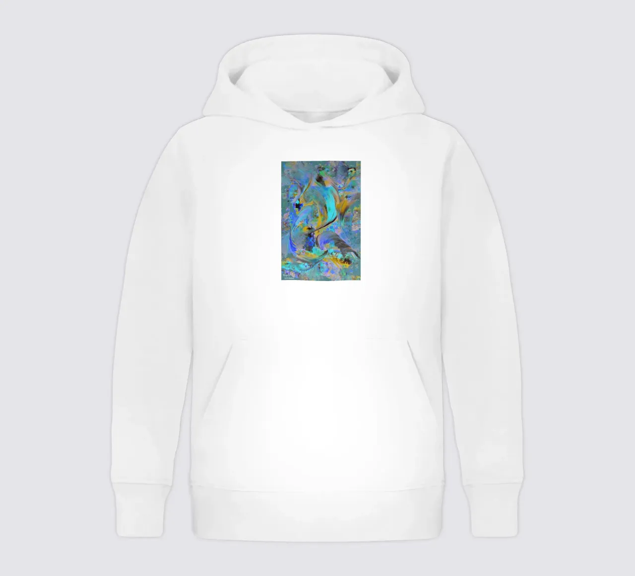 IDEAL GIFT 12. Invers kids hoodie by Thierry Vobmann Abstract painting