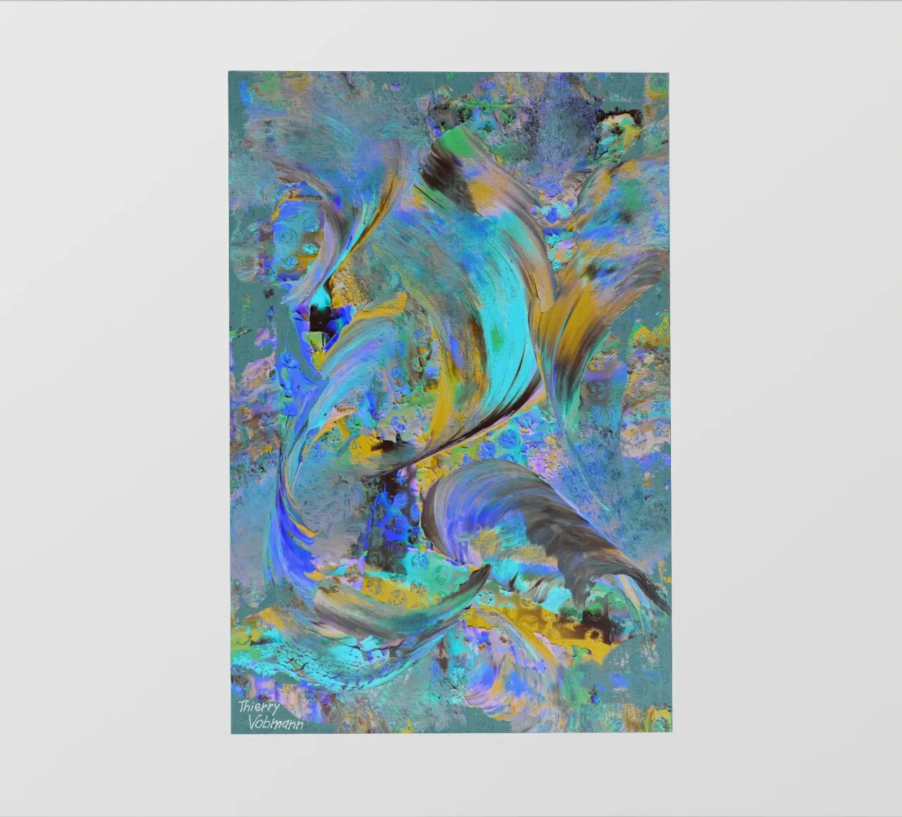IDEAL GIFT 12. Invers telo in pvc da Thierry Vobmann Abstract painting