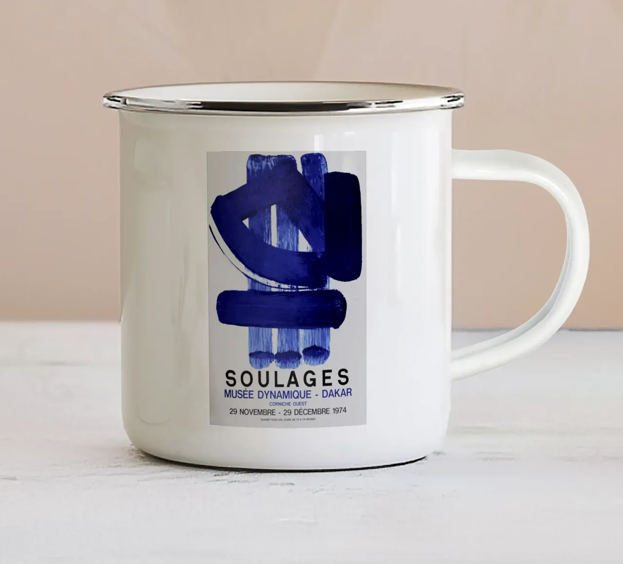 Soulages Musée Dynamique Dakar tazza in smalto da Spencershop