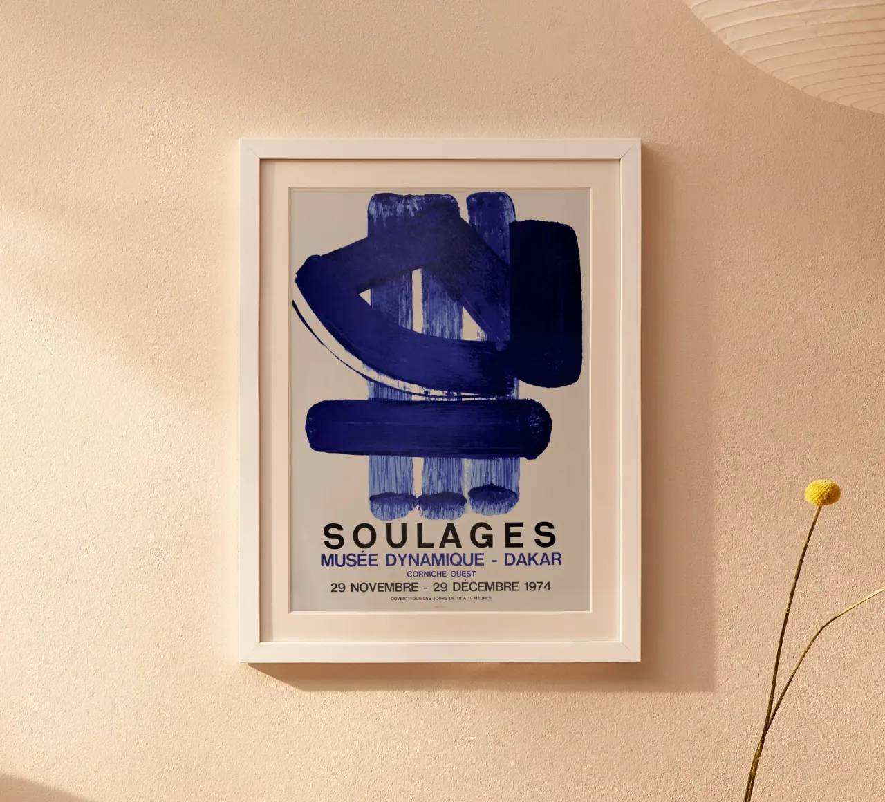 Soulages Musée Dynamique Dakar poster da Spencershop