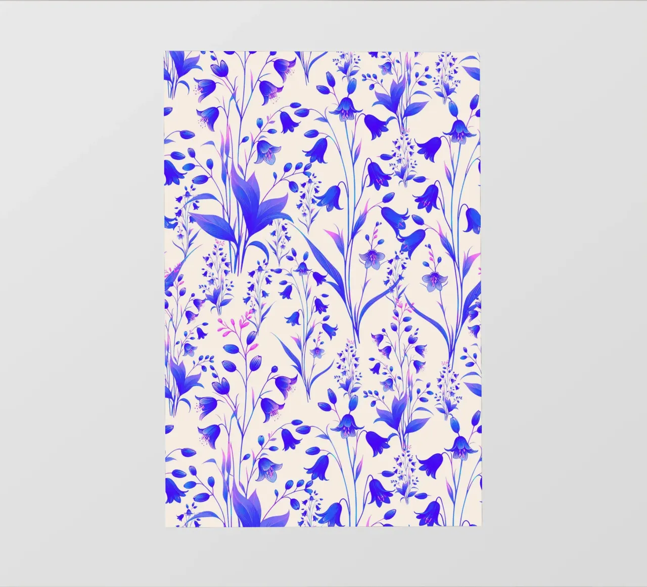 Campanule blu e rosa telo in pvc da SilverPegasus