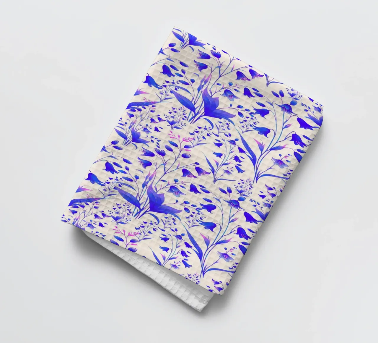 Campanule blu e rosa canovaccio da cucina da SilverPegasus