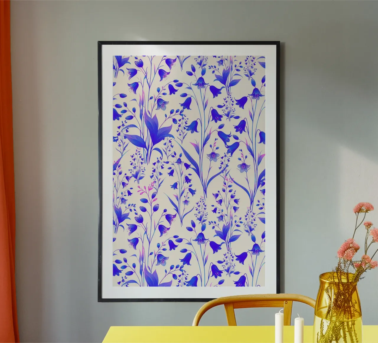 Campanule blu e rosa carta hahnemühle da SilverPegasus