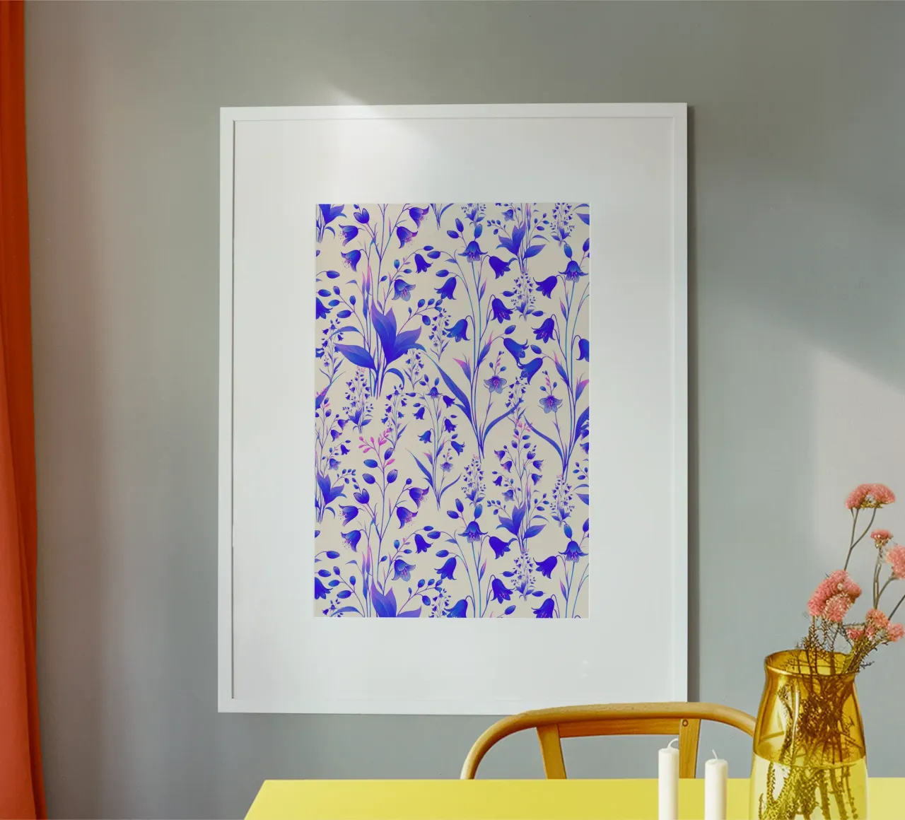 Campanule blu e rosa carta hahnemühle da SilverPegasus