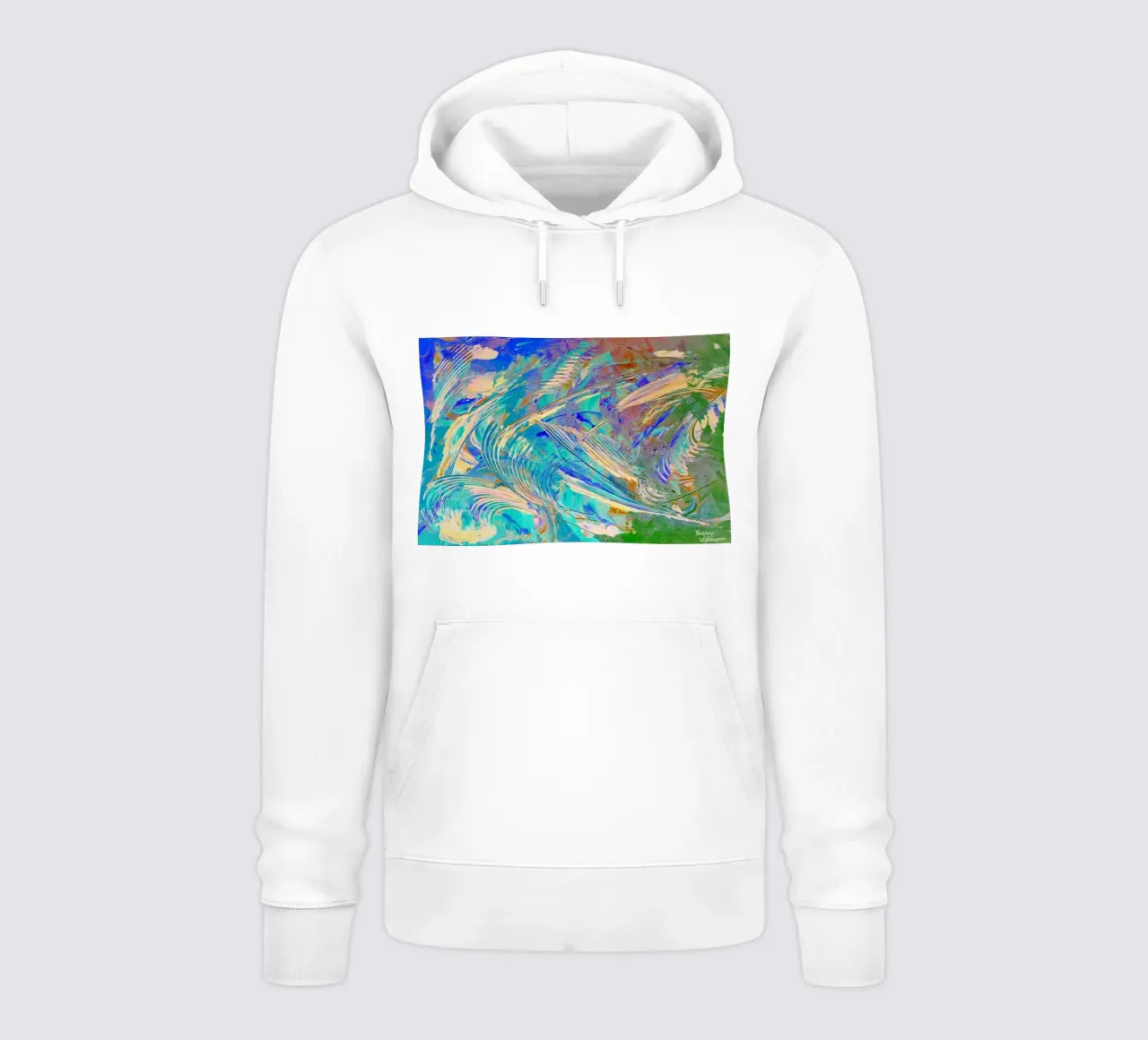 IDEAL GIFT 14. Invers felpa con cappuccio da Thierry Vobmann Abstract painting