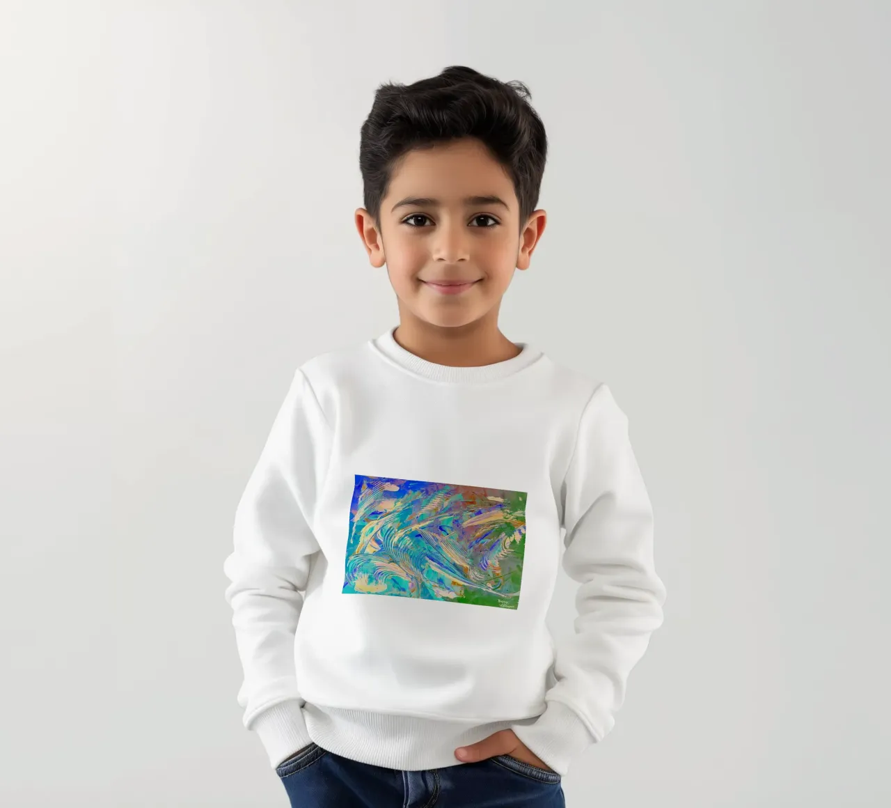 IDEAL GIFT 14. Invers felpa bambino da Thierry Vobmann Abstract painting