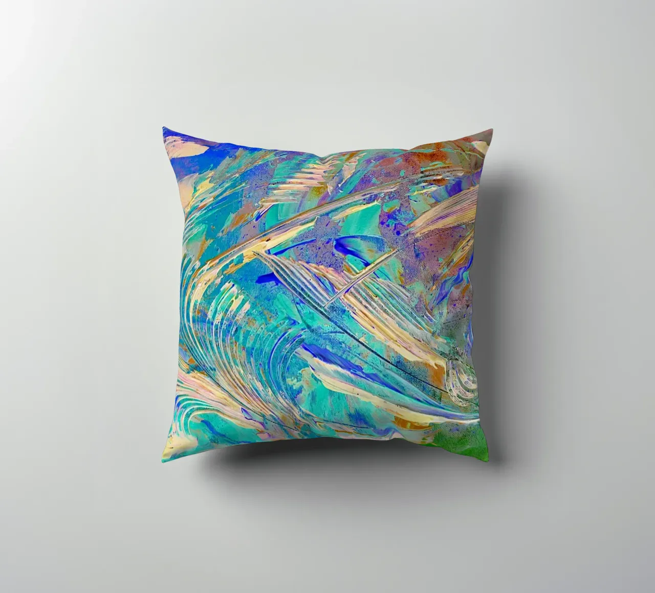 IDEAL GIFT 14. Invers decorative cushion by Thierry Vobmann Abstract painting