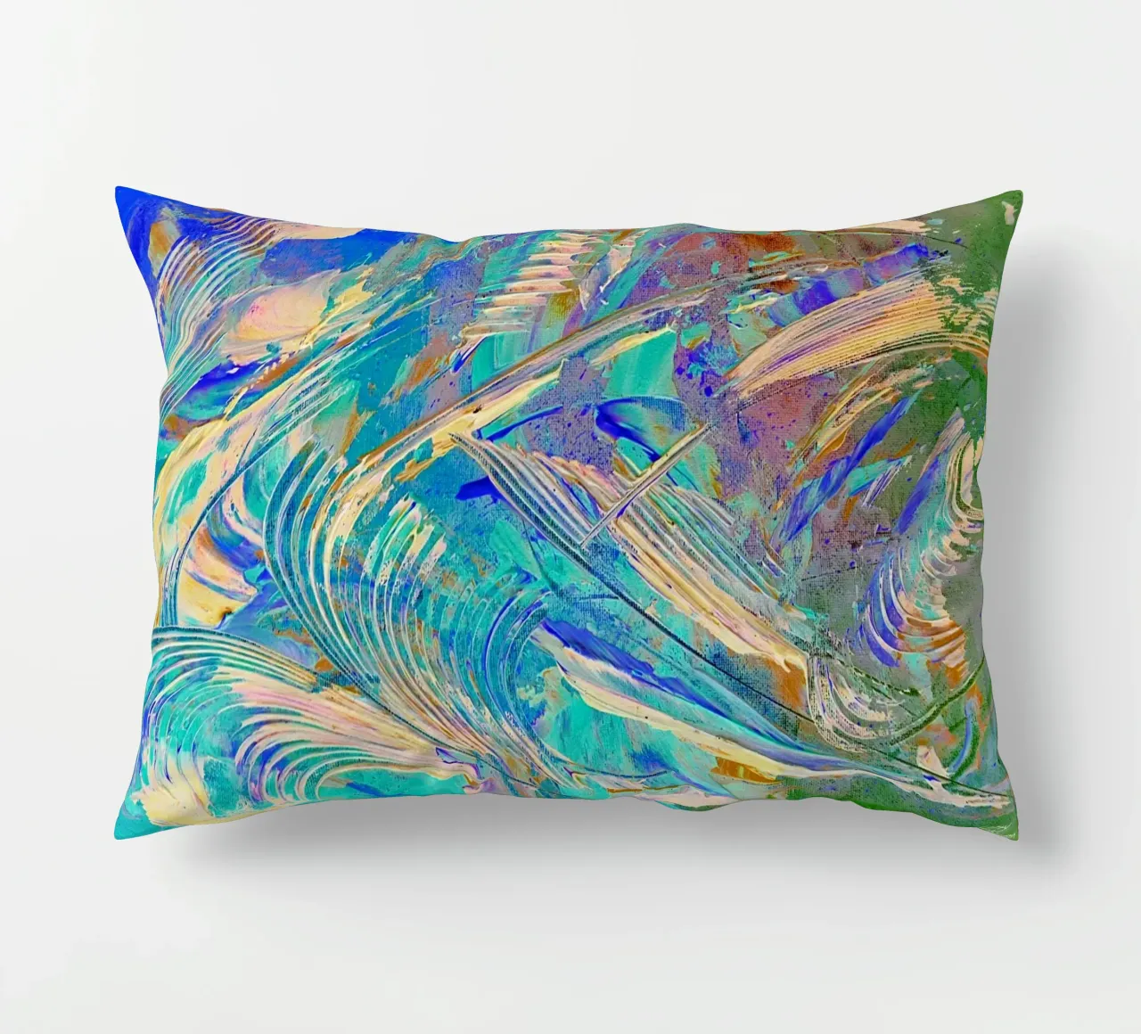 IDEAL GIFT 14. Invers decorative cushion by Thierry Vobmann Abstract painting