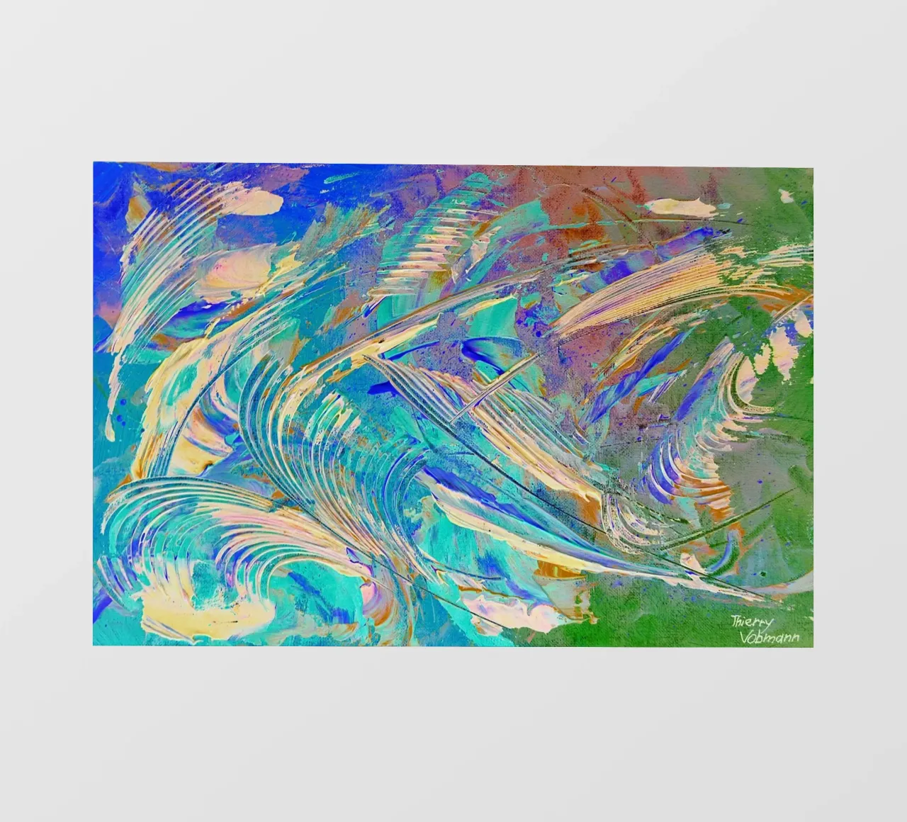 IDEAL GIFT 14. Invers telo in pvc da Thierry Vobmann Abstract painting