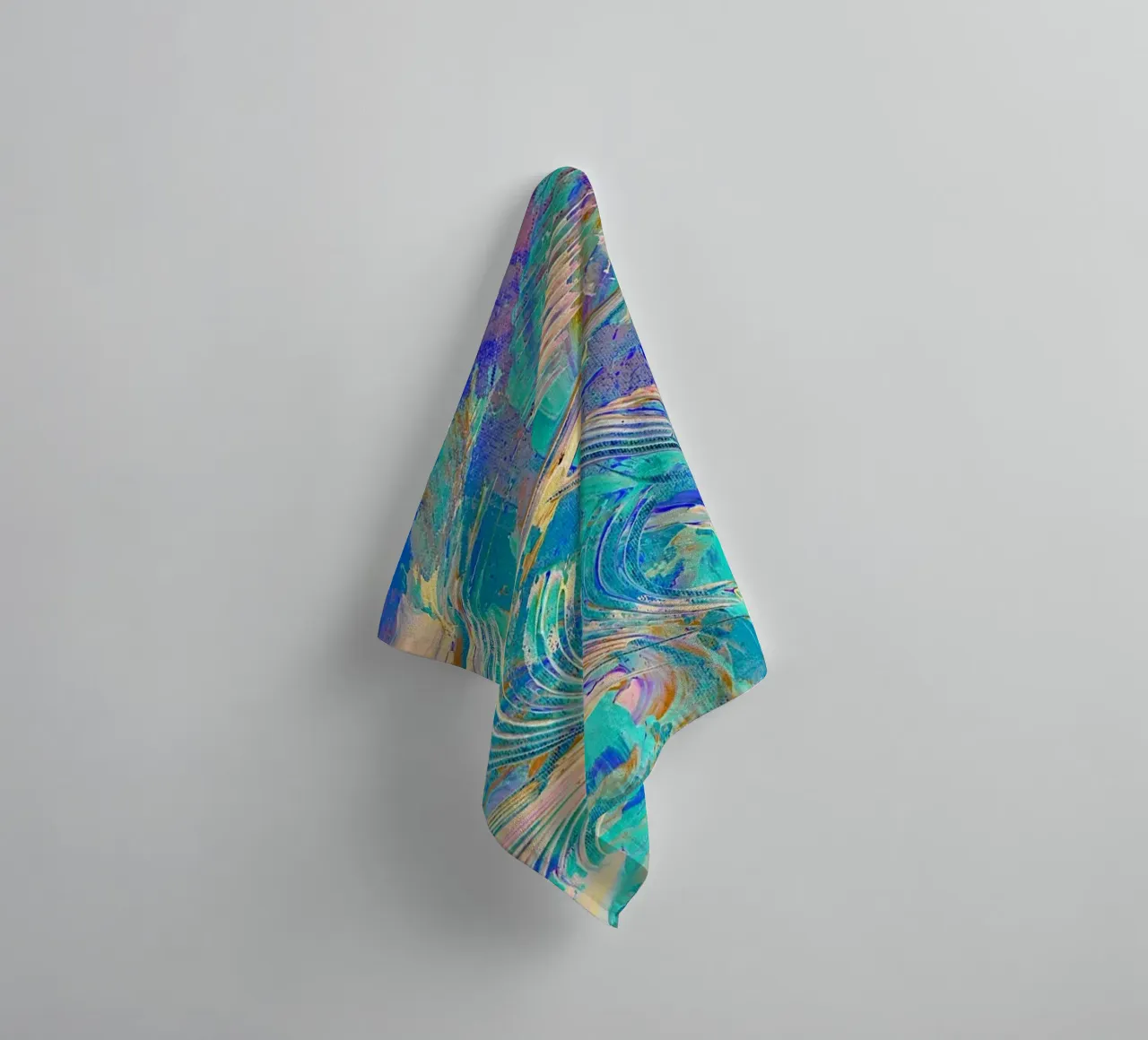 IDEAL GIFT 14. Invers towel by Thierry Vobmann Abstract painting