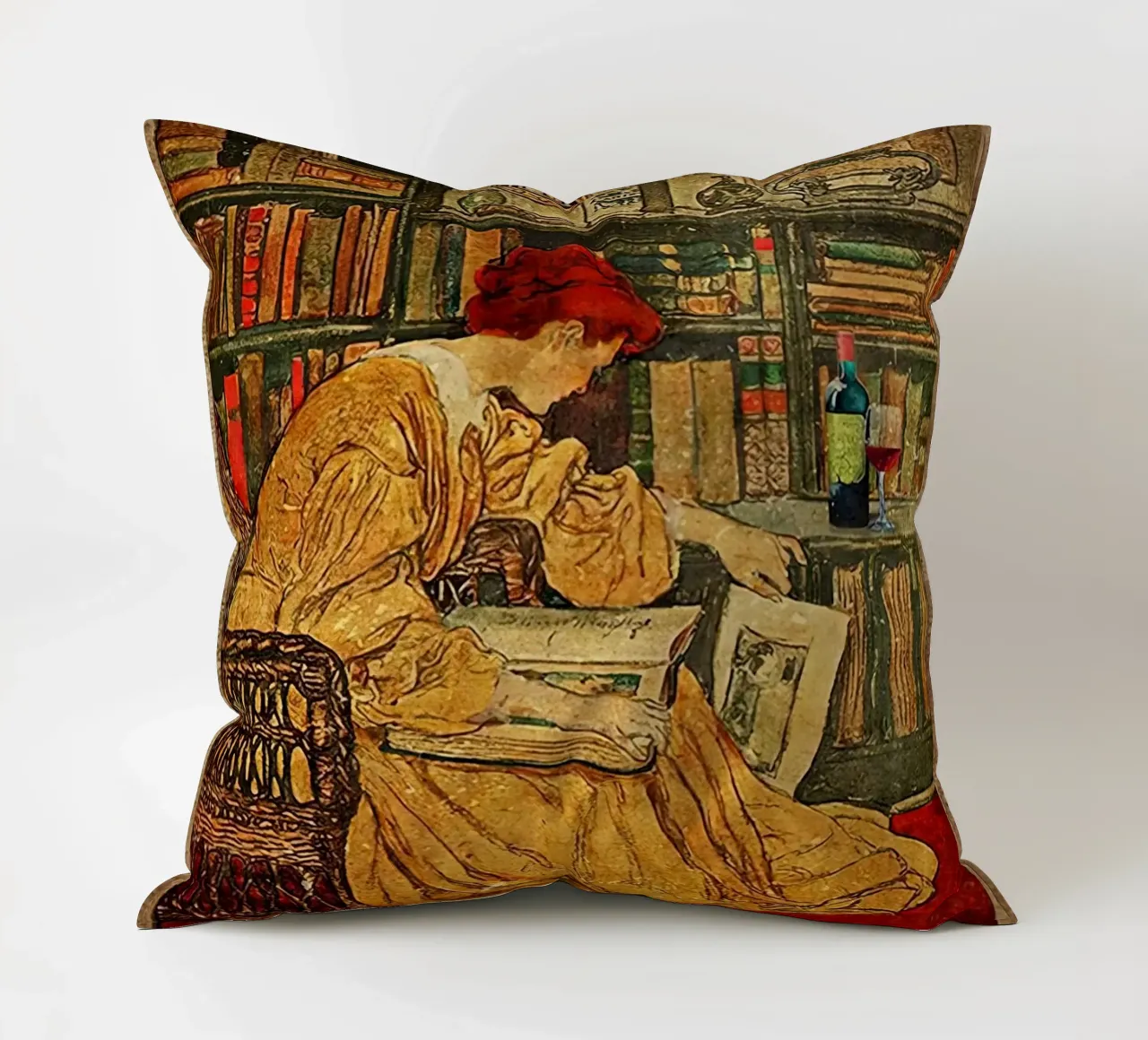 That’s What I Do I Read Books I Drink Wine And I Know Things decorative cushion by Aaronshop