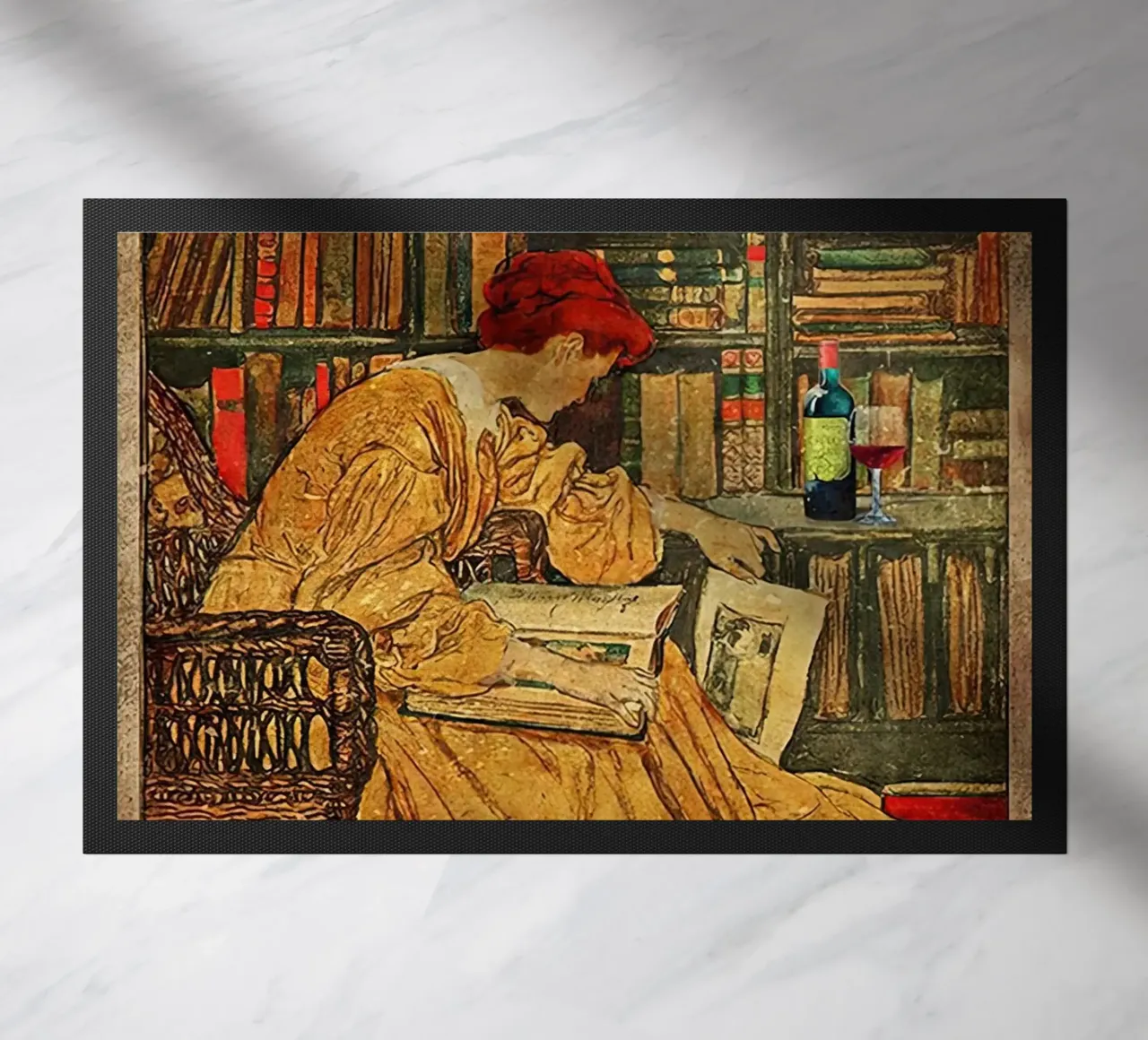 That’s What I Do I Read Books I Drink Wine And I Know Things doormat by Aaronshop