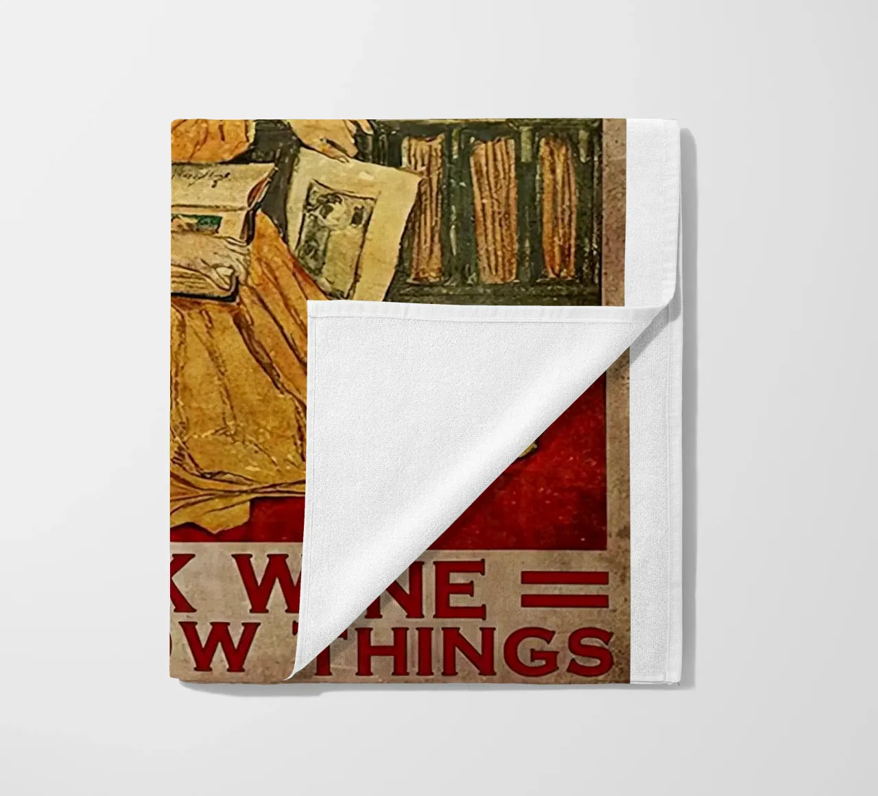 That’s What I Do I Read Books I Drink Wine And I Know Things beach towel by Aaronshop