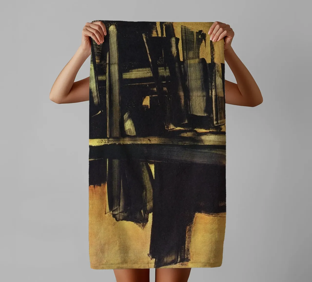 Pierre Soulages Pittura 16 luglio asciugamano da bagno da Spencershop