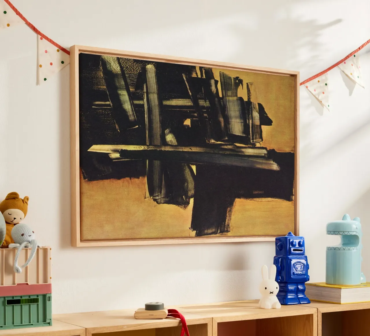Pierre Soulages Pittura 16 luglio tela con Cornice a cassetta da Spencershop