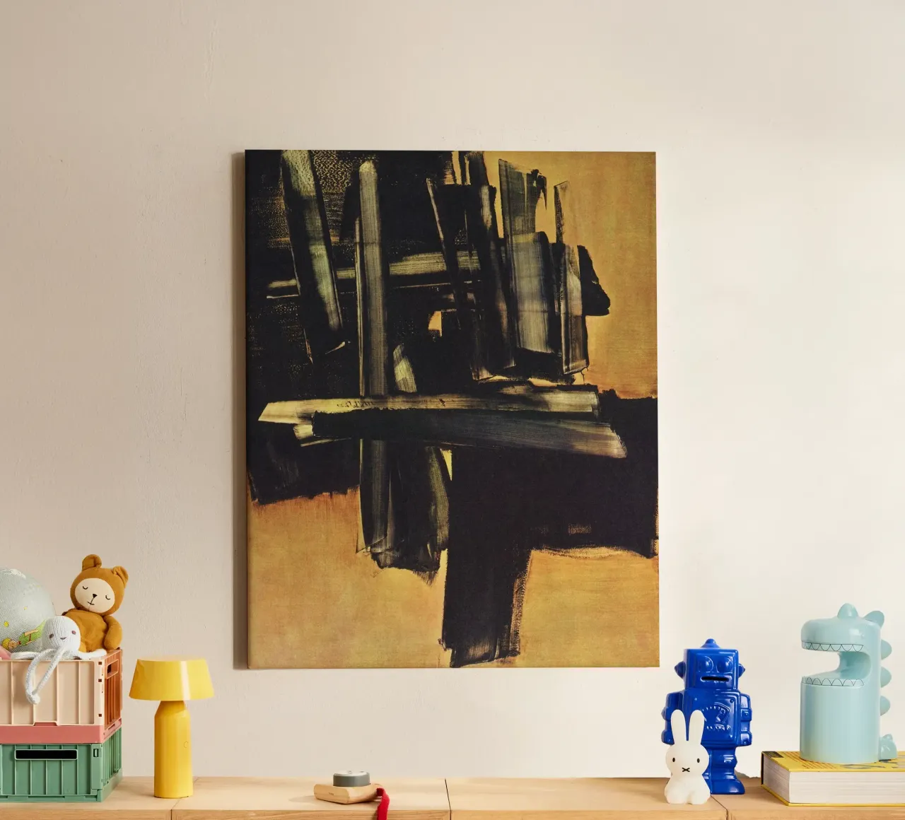 Pierre Soulages Pittura 16 luglio tela con Cornice a cassetta da Spencershop