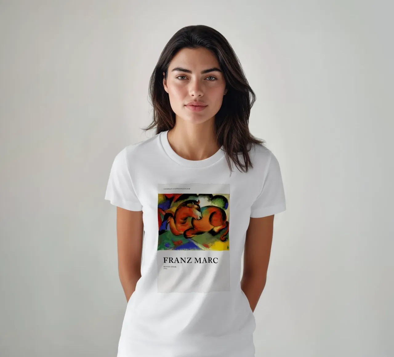 Marc - Roter Stier t-shirt da Vintage by JUNIQE