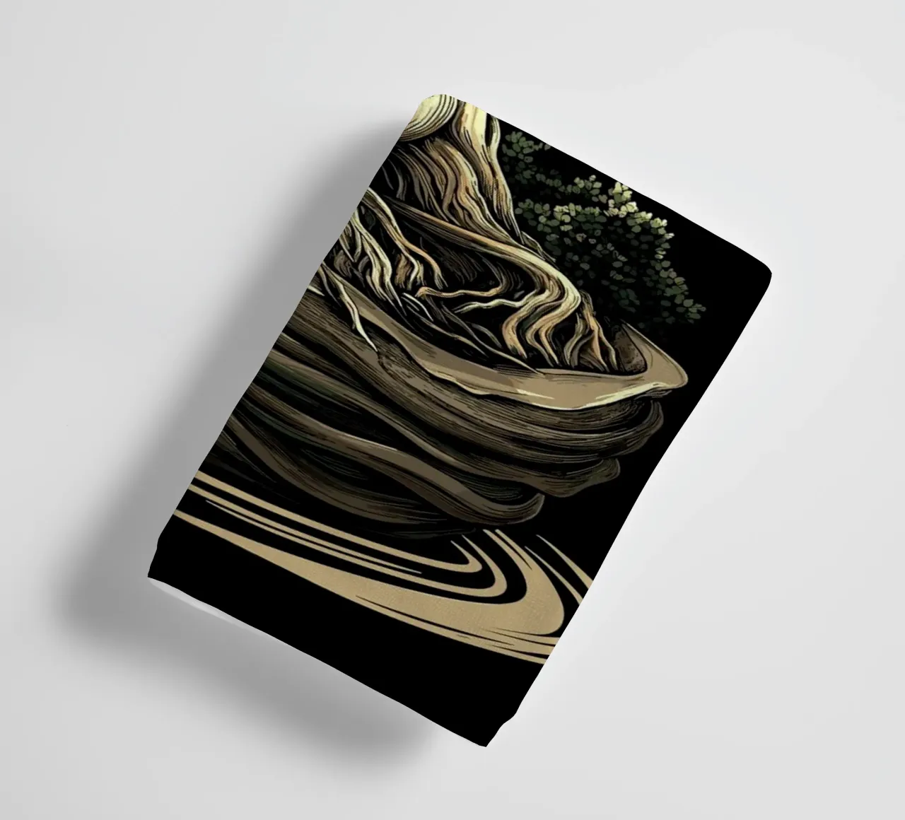 Bonsai with severely twisted trunk towel by pixelbull - medieval art and more