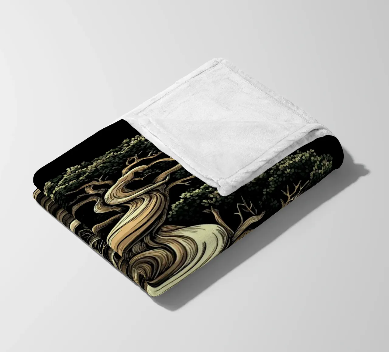 Bonsai con tronco gravemente contorto coperta in pile da pixelbull - medieval art and more