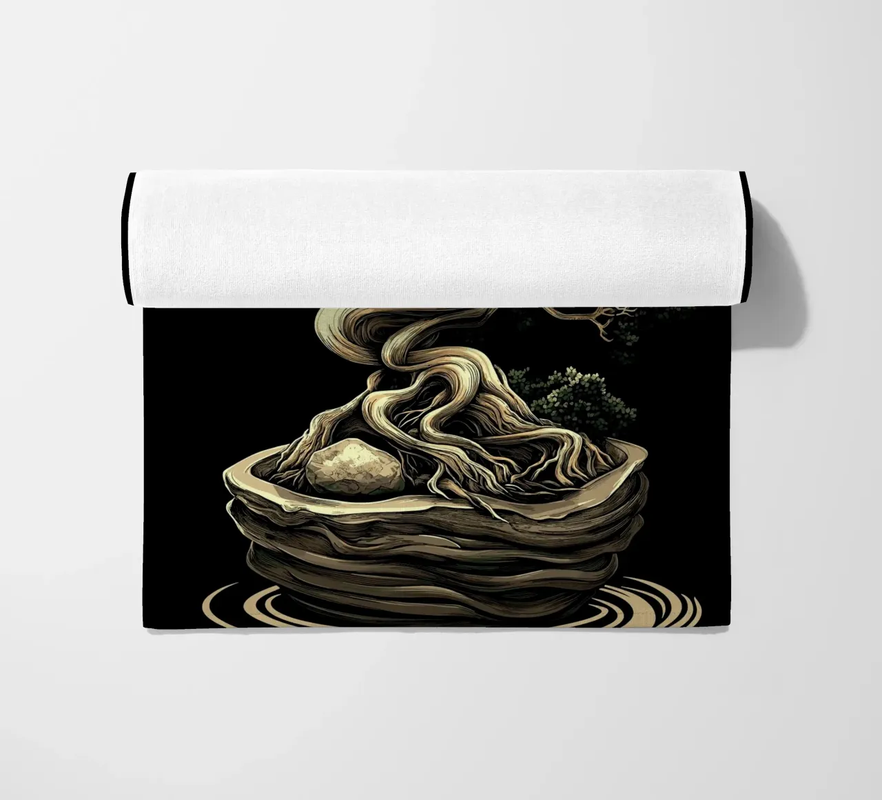 Bonsai con tronco gravemente contorto telo mare da pixelbull - medieval art and more
