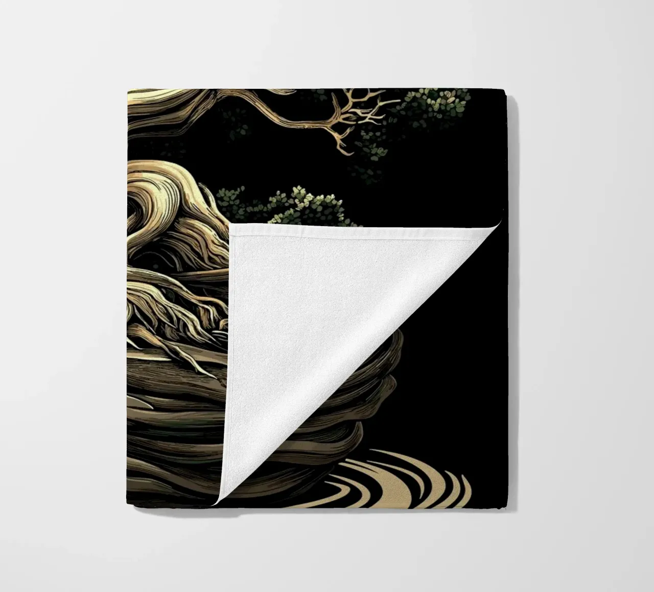 Bonsai con tronco gravemente contorto telo mare da pixelbull - medieval art and more