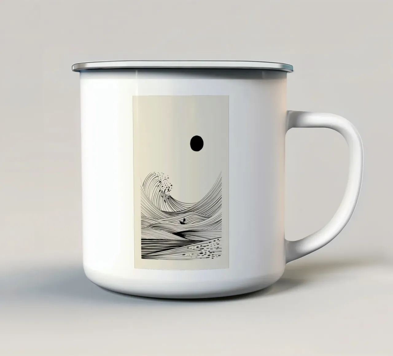 At Sea tazza in smalto da Graphite