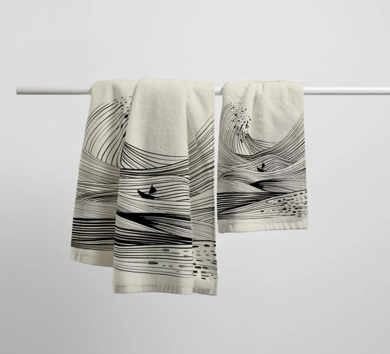 At Sea towel by Graphite