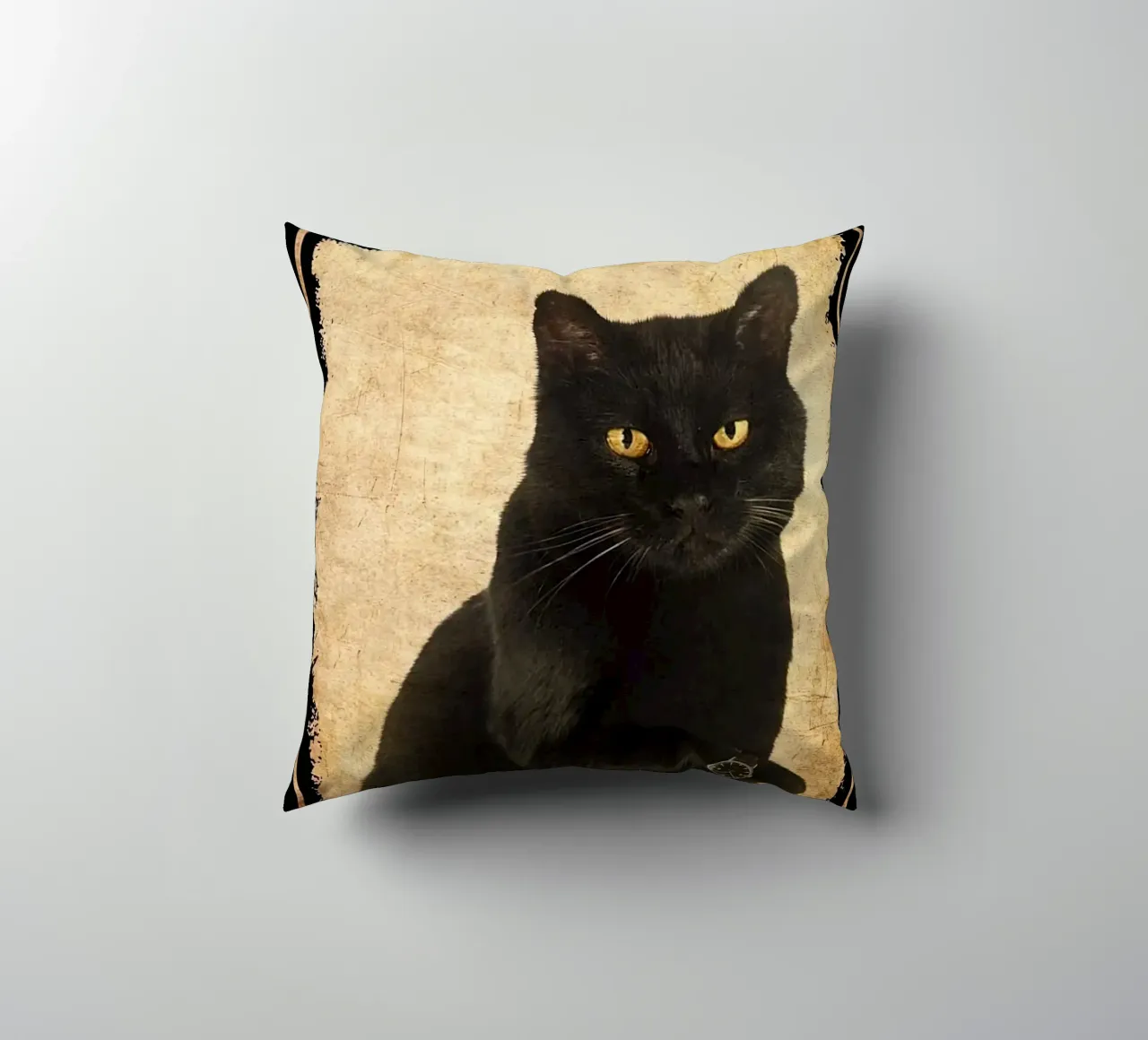 Fammi controllare il mio Giveashitometro Gatto Nero cuscino da Aaronshop