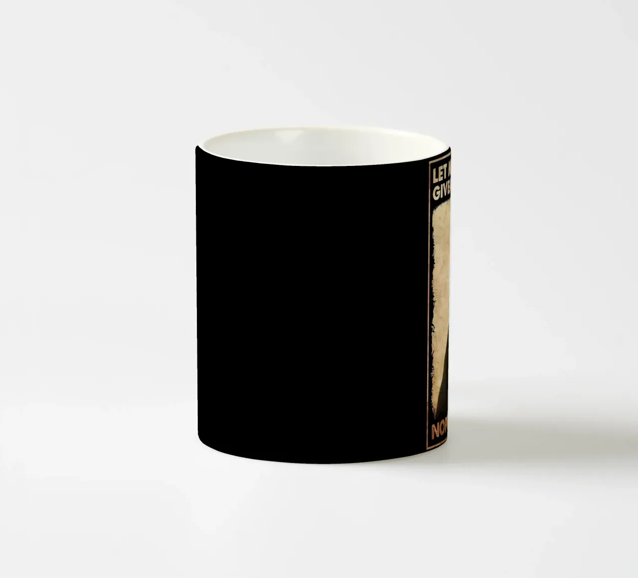 Fammi controllare il mio Giveashitometro Gatto Nero tazza in ceramica da Aaronshop