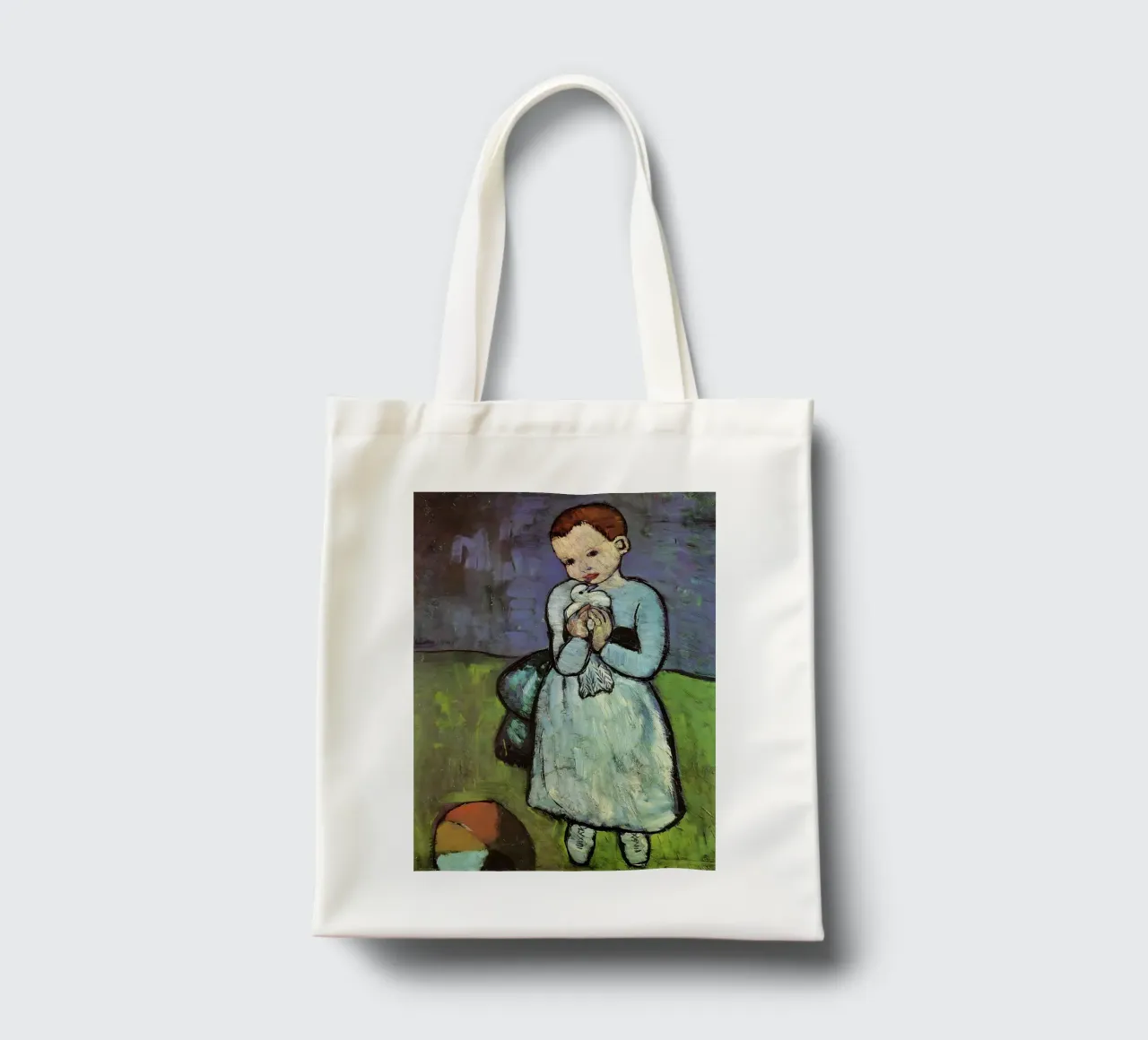 Bambino con colomba di Pablo Picasso borsa in juta da tokovictory