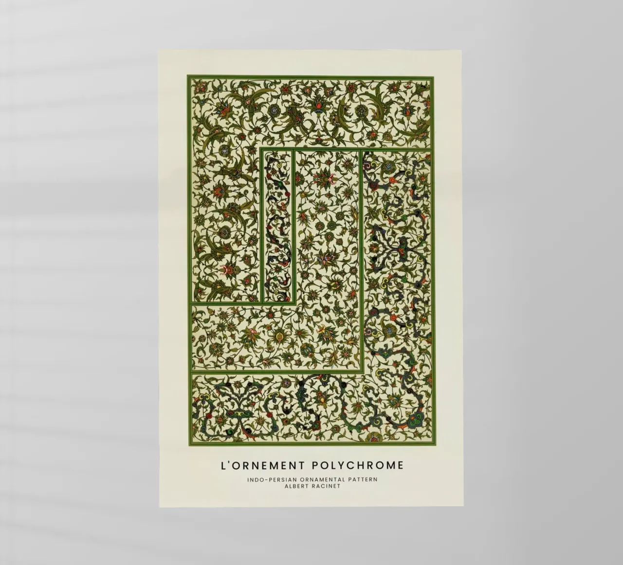 Racinet - Indo-Persian Ornamental Pattern II pellicola backlit da Vintage by JUNIQE