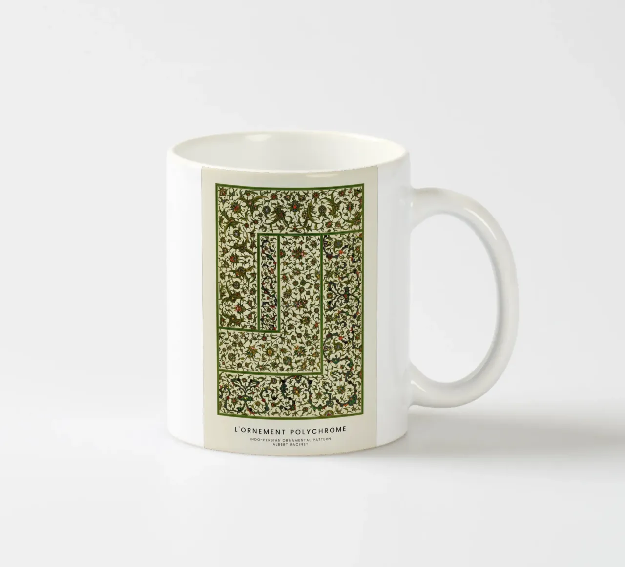 Racinet -  Indo-Persian Ornamental Pattern II tazza in ceramica da Vintage by JUNIQE