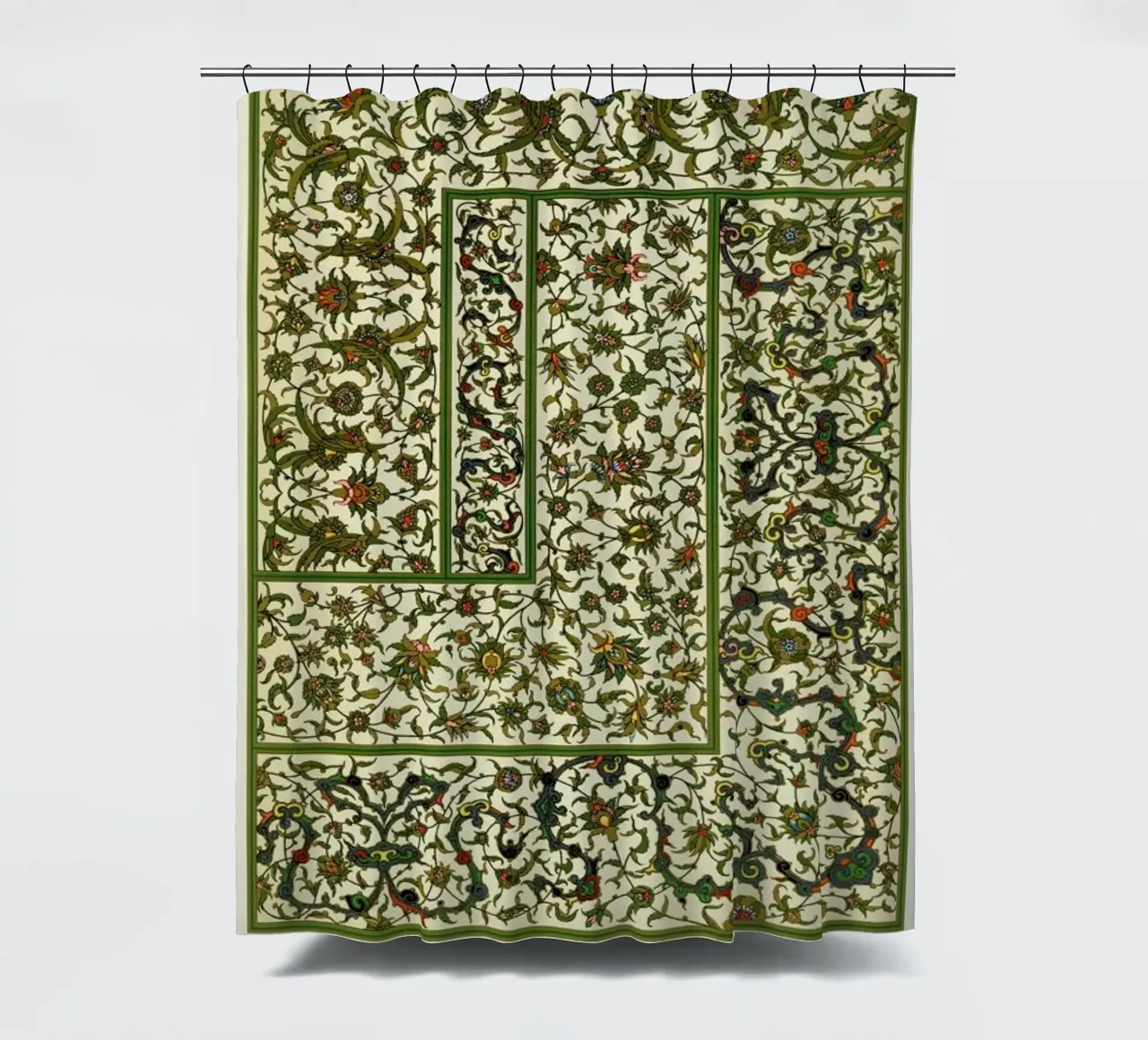 Racinet -  Indo-Persian Ornamental Pattern II tenda da doccia da Vintage by JUNIQE