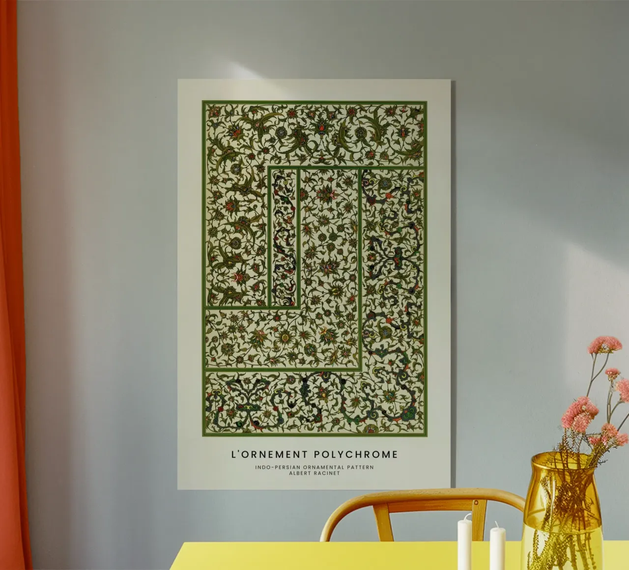 Racinet -  Indo-Persian Ornamental Pattern II plexiglass da Vintage by JUNIQE