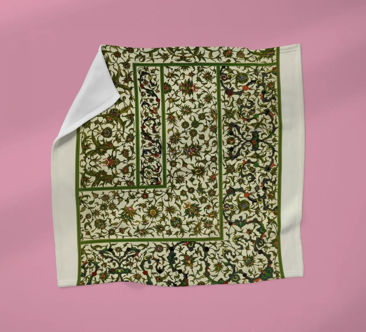 Racinet -  Indo-Persian Ornamental Pattern II coperta in pile da Vintage by JUNIQE