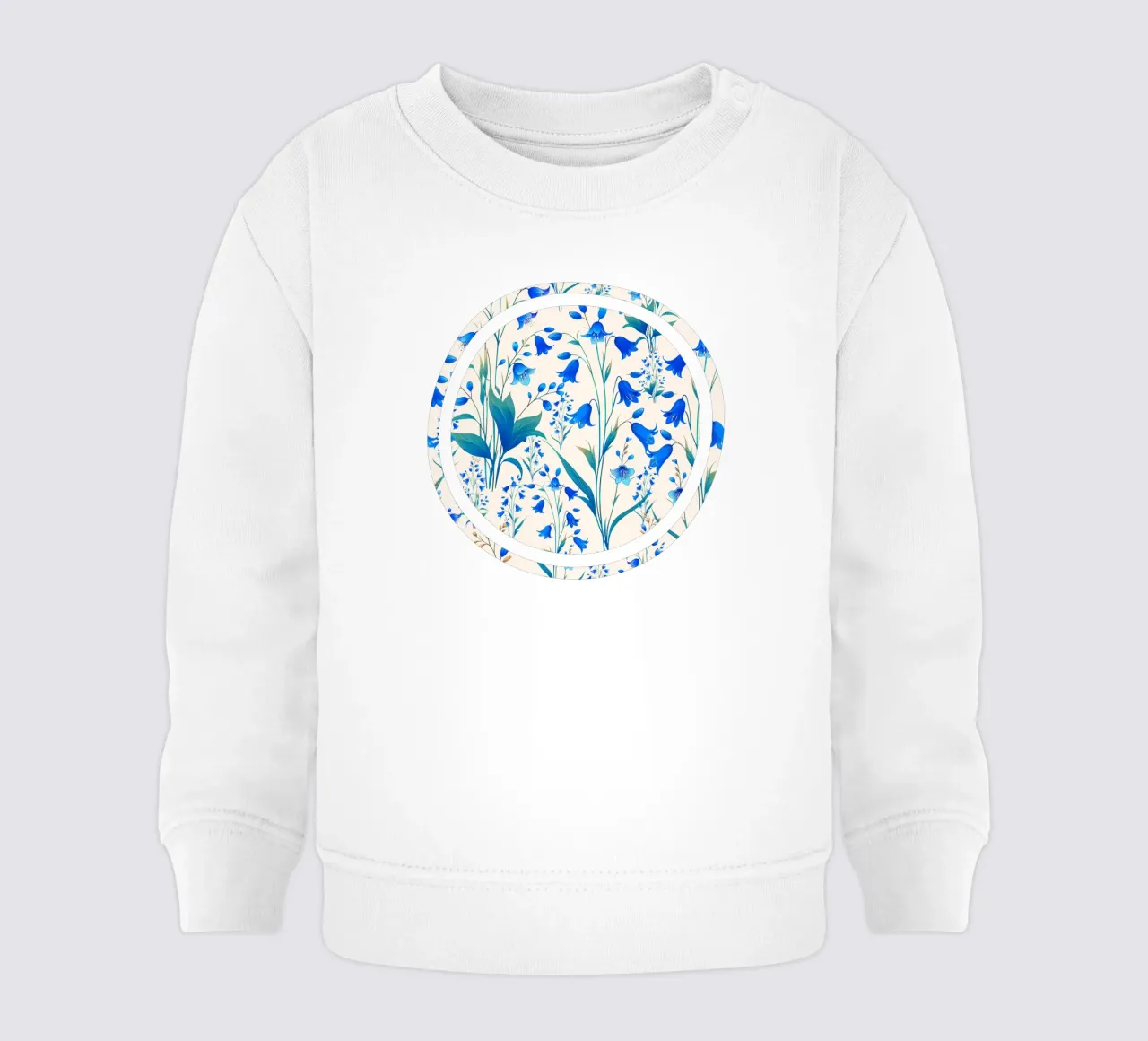 Campanule blu cobalto felpa neonato da SilverPegasus