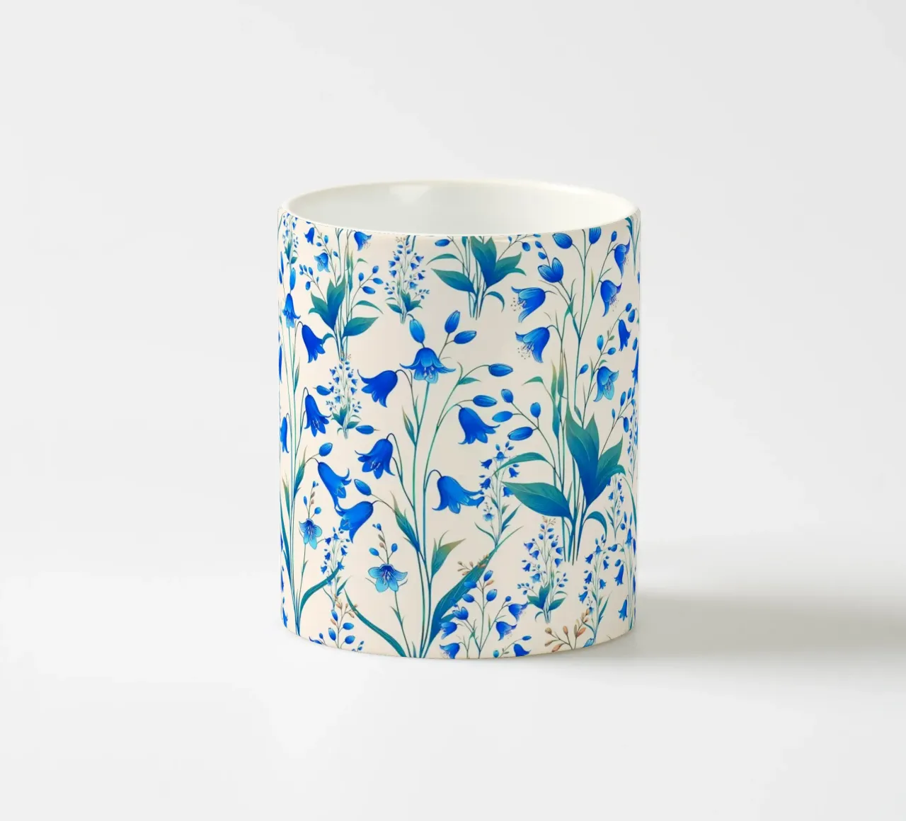 Campanule blu cobalto tazza in ceramica da SilverPegasus