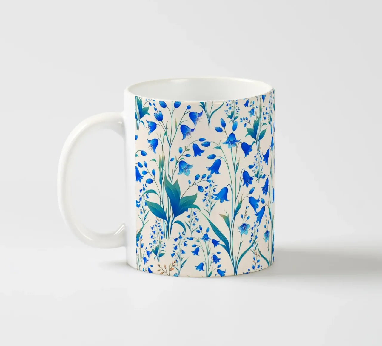Campanule blu cobalto tazza in ceramica da SilverPegasus