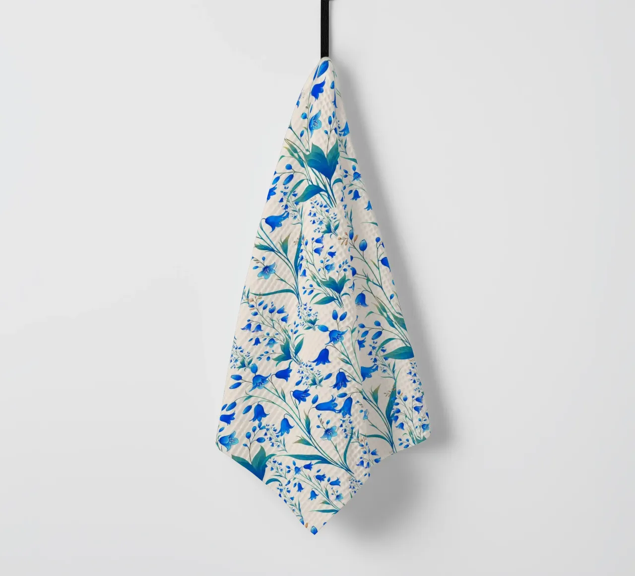 Campanule blu cobalto canovaccio da cucina da SilverPegasus