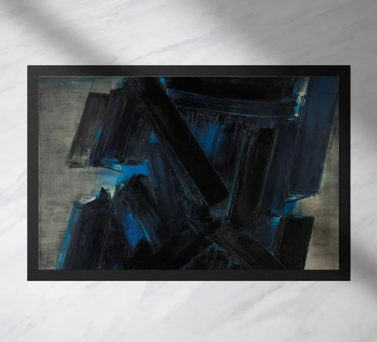 Pierre Soulages (nato nel 1919) Pittura n. 1 zerbino da Spencershop