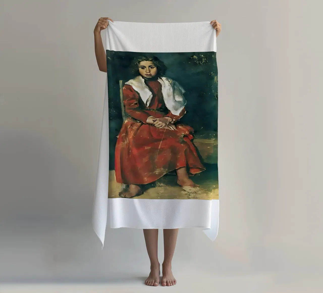 La ragazza scalza di Pablo Picasso telo mare da tokovictory