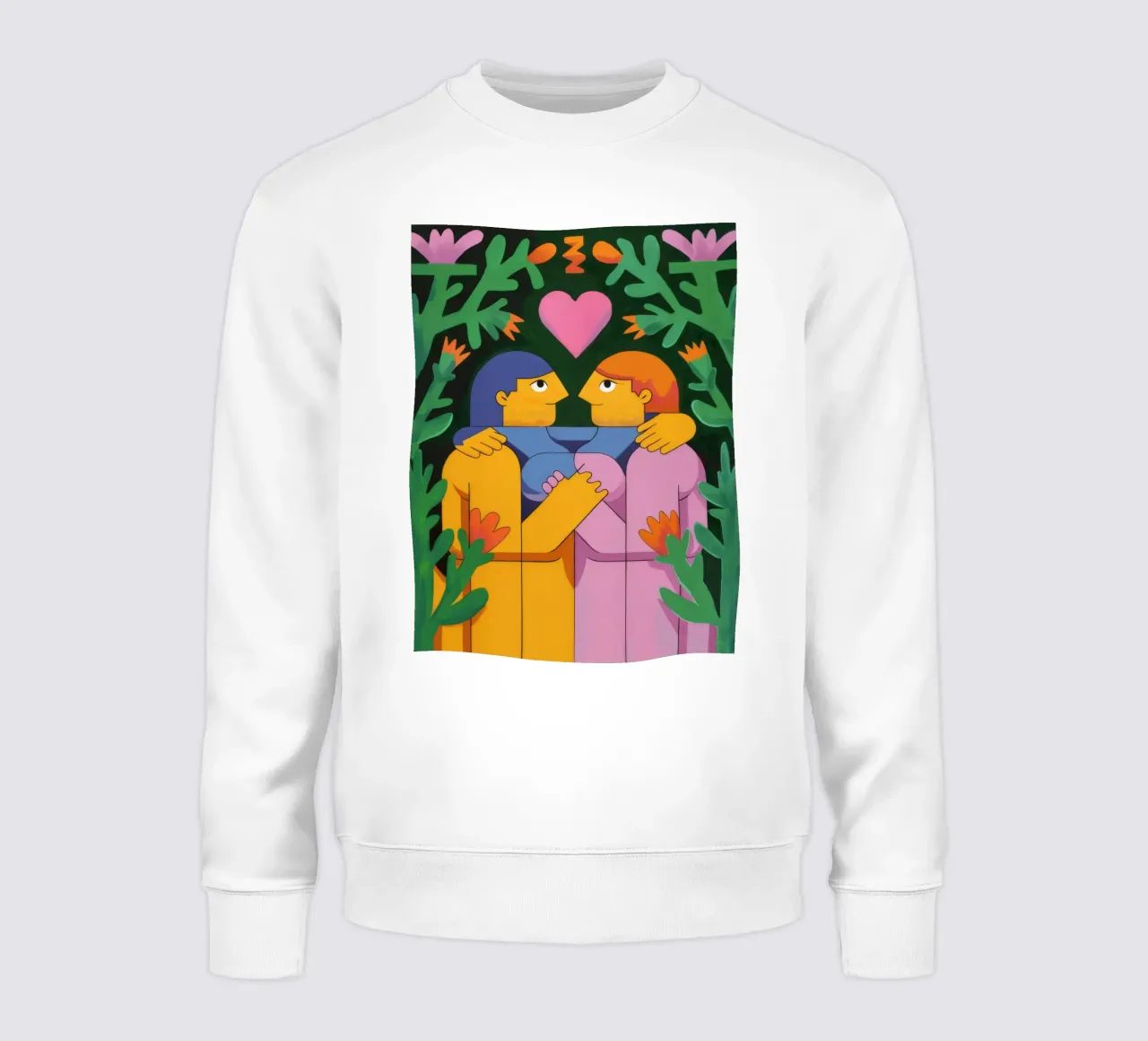 Abbraccio d'amore eterno felpa da Petal Canvas