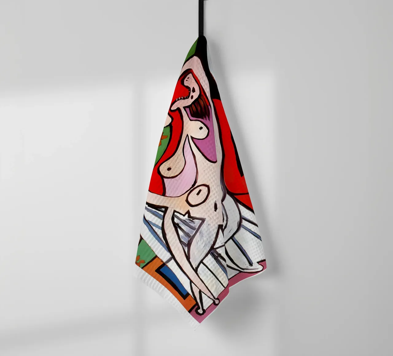 Grande nudo in poltrona rossa di Pablo Picasso canovaccio da cucina da tokovictory